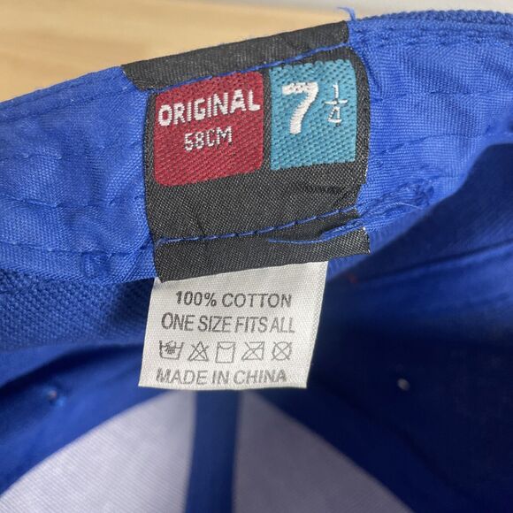 New Era Chicago Cubs 59FIFTY C Red Bill Blue Cap Fitted Men’s Size: 7 1/4 Hat - Picture 7 of 8